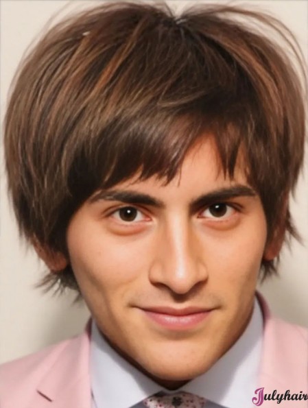 Short Straight Buy Men's Toupee