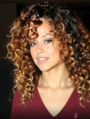 Top Long Brown Kinky Capless Rihanna Wigs