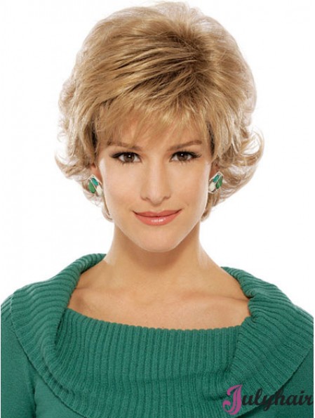 Wavy Blonde Suitable Short Classic Wigs